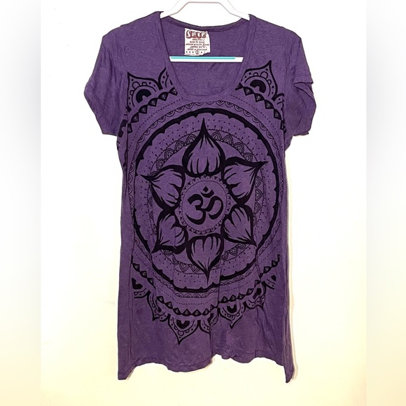 SURE Original Dresses & Skirts - SURE original Back to Basics short sleeved purple t-shirt dress. EUC.